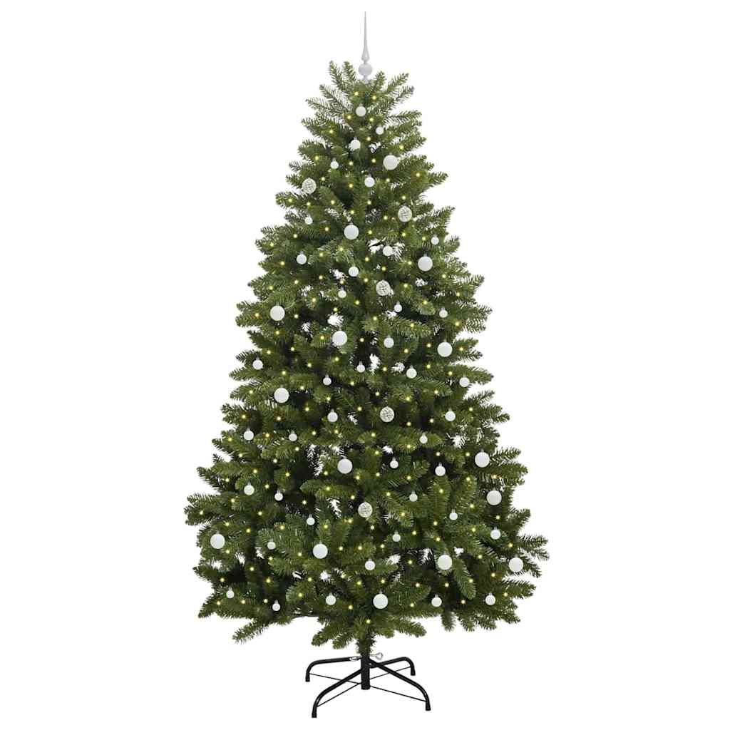 Kunstkerstboom met 300 LED Groen 240 cm PVC en Metaal is nu te koop bij PeponiXL, paradijselijk wonen!