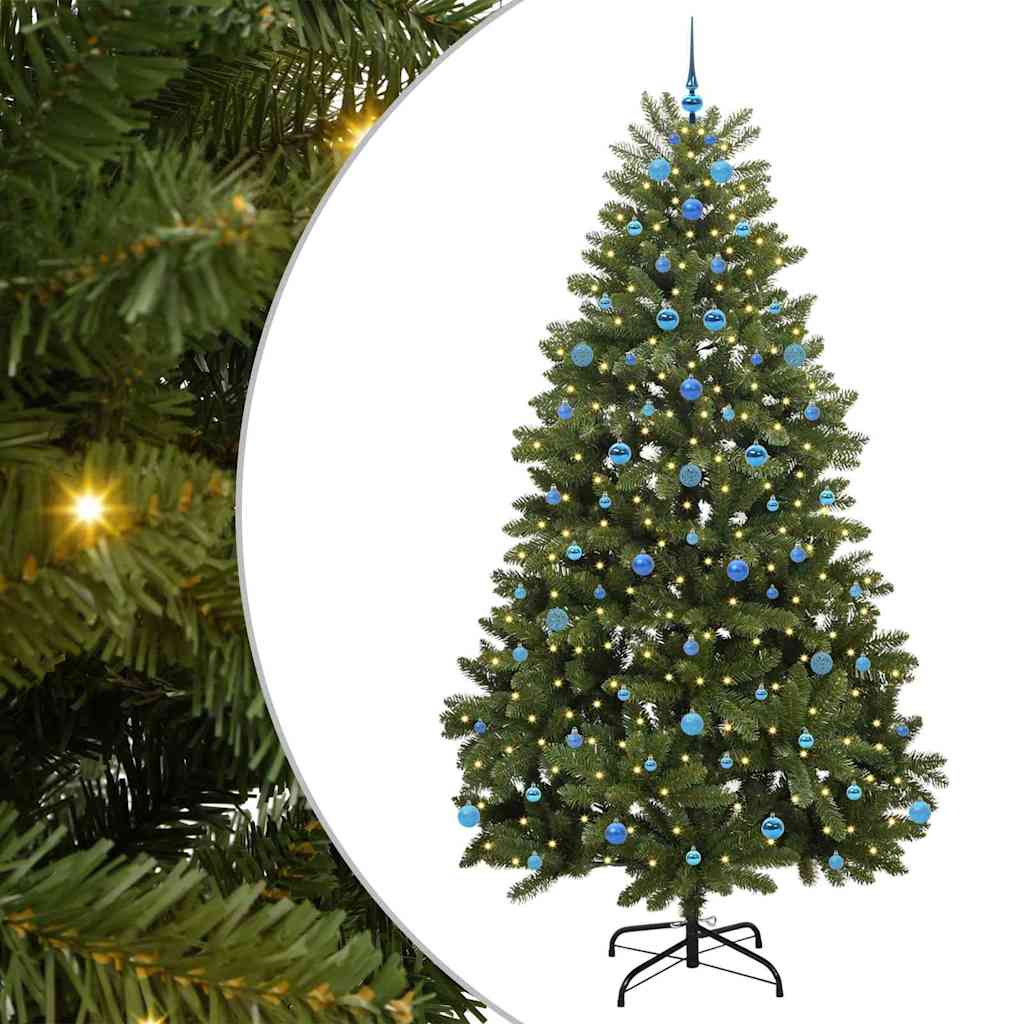 Kunstkerstboom met 300 LED Groen 240 cm PVC en Metaal is nu te koop bij PeponiXL, paradijselijk wonen!