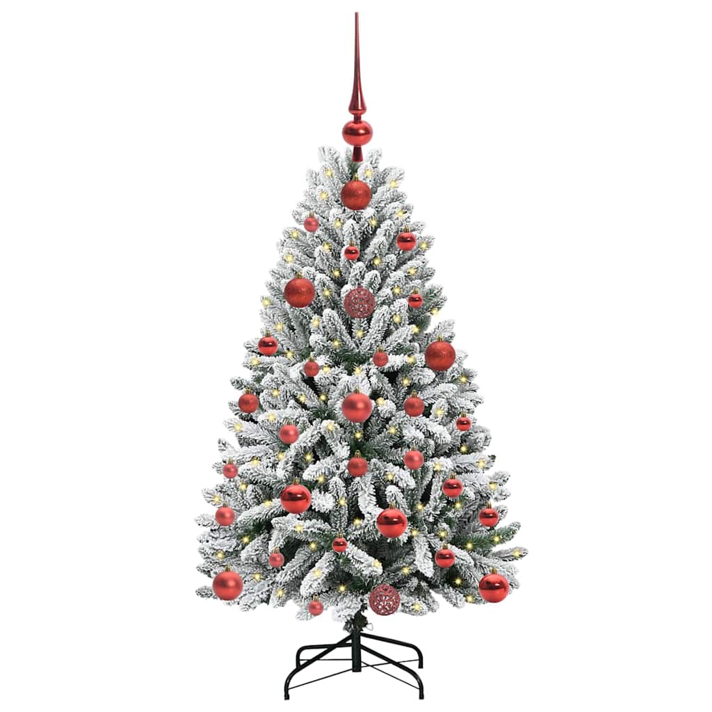 Kunstkerstboom met 150 LED Groen en Wit 120 cm PVC en Metaal is nu te koop bij PeponiXL, paradijselijk wonen!