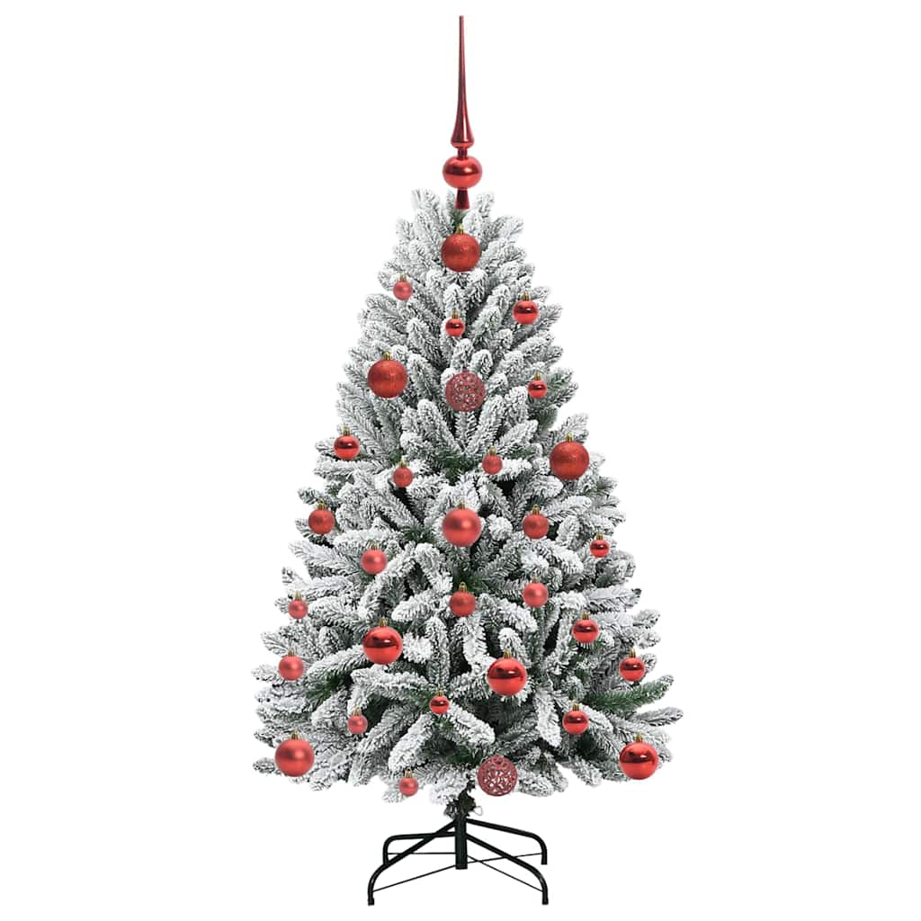 Kunstkerstboom met 150 LED Groen en Wit 120 cm PVC en Metaal is nu te koop bij PeponiXL, paradijselijk wonen!