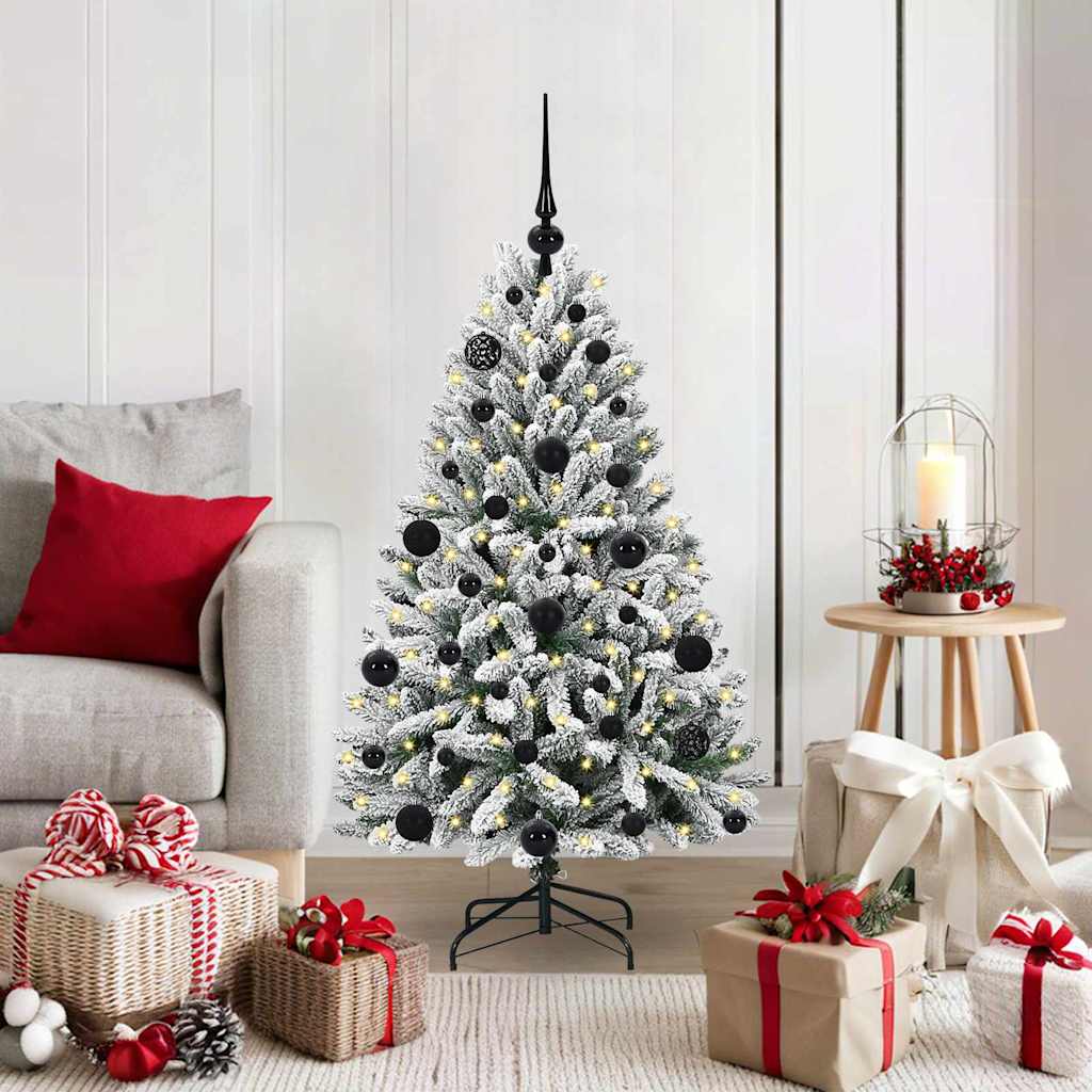 Kunstkerstboom met 150 LED Groen en Wit 120 cm PVC en Metaal is nu te koop bij PeponiXL, paradijselijk wonen!