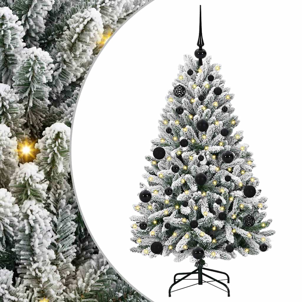 Kunstkerstboom met 150 LED Groen en Wit 120 cm PVC en Metaal is nu te koop bij PeponiXL, paradijselijk wonen!