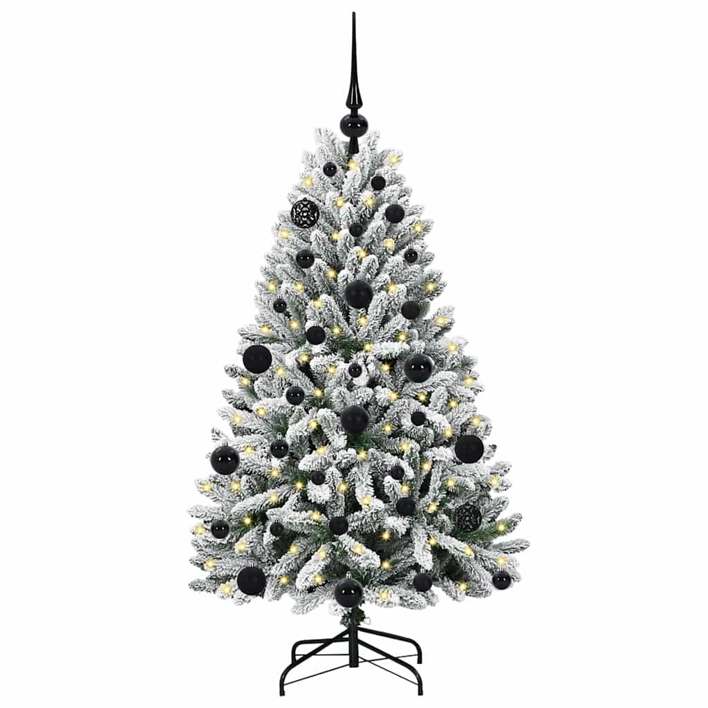 Kunstkerstboom met 150 LED Groen en Wit 120 cm PVC en Metaal is nu te koop bij PeponiXL, paradijselijk wonen!