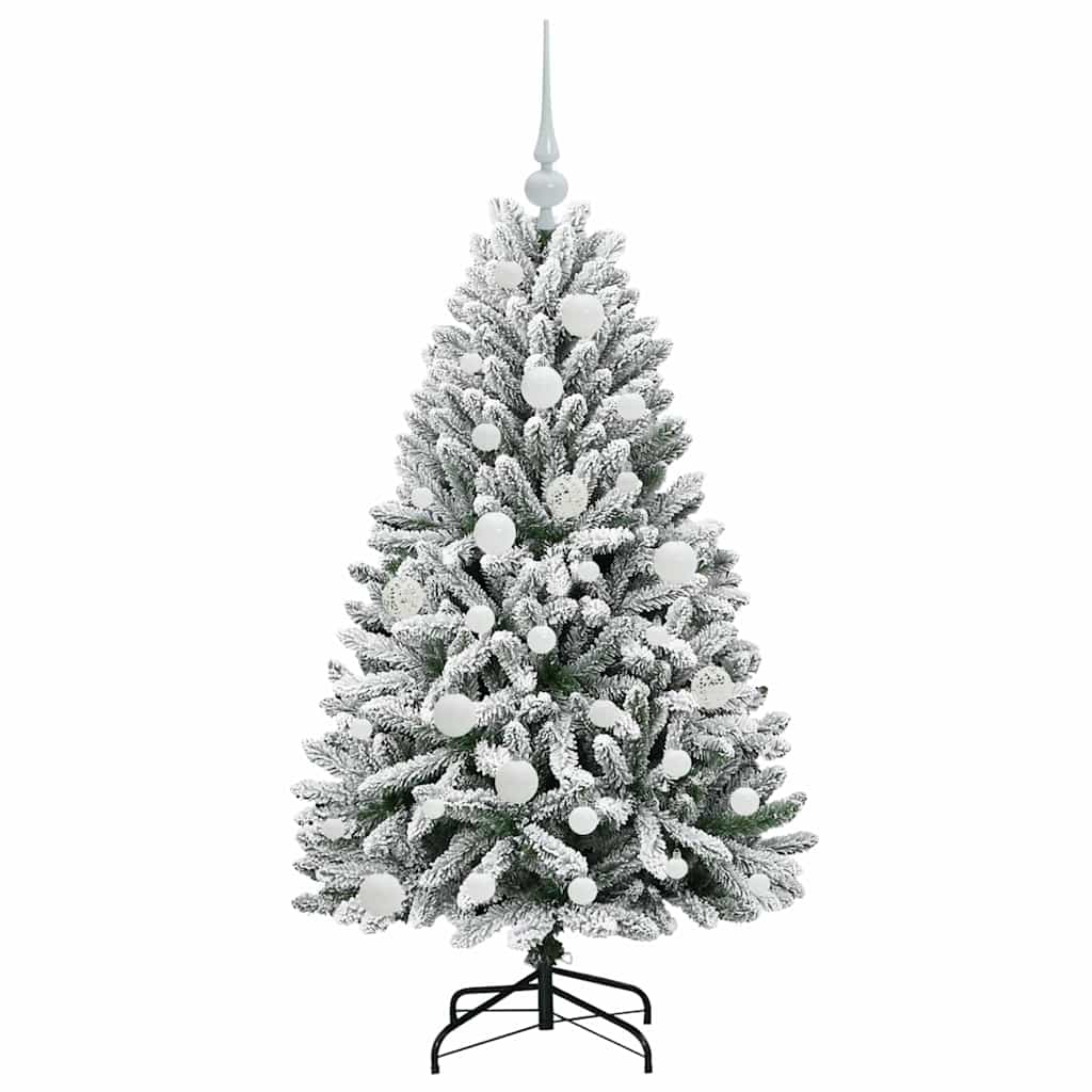 Kunstkerstboom met 150 LED Groen en Wit 120 cm PVC en Metaal is nu te koop bij PeponiXL, paradijselijk wonen!