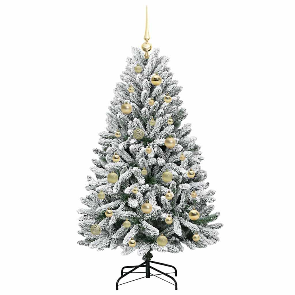 Kunstkerstboom met 150 LED Groen en Wit 120 cm PVC en Metaal is nu te koop bij PeponiXL, paradijselijk wonen!