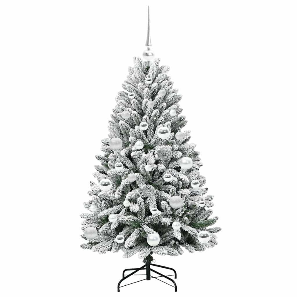 Kunstkerstboom met 150 LED Groen en Wit 120 cm PVC en Metaal is nu te koop bij PeponiXL, paradijselijk wonen!
