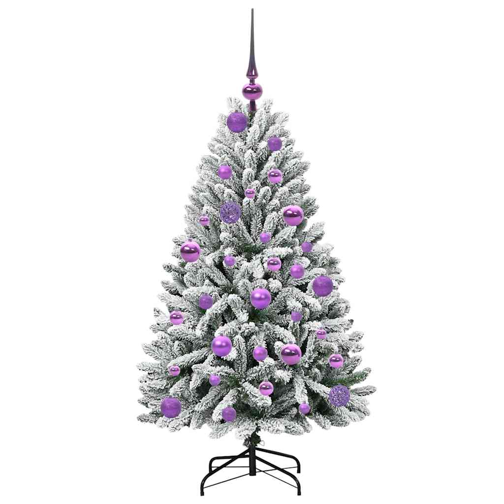 Kunstkerstboom met 150 LED Groen en Wit 120 cm PVC en Metaal is nu te koop bij PeponiXL, paradijselijk wonen!