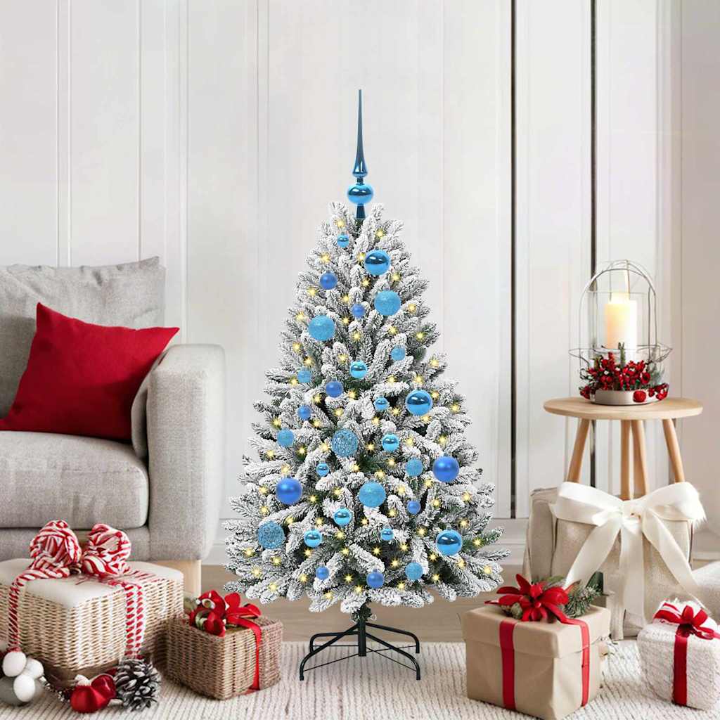 Kunstkerstboom met 150 LED Groen en Wit 120 cm PVC en Metaal is nu te koop bij PeponiXL, paradijselijk wonen!