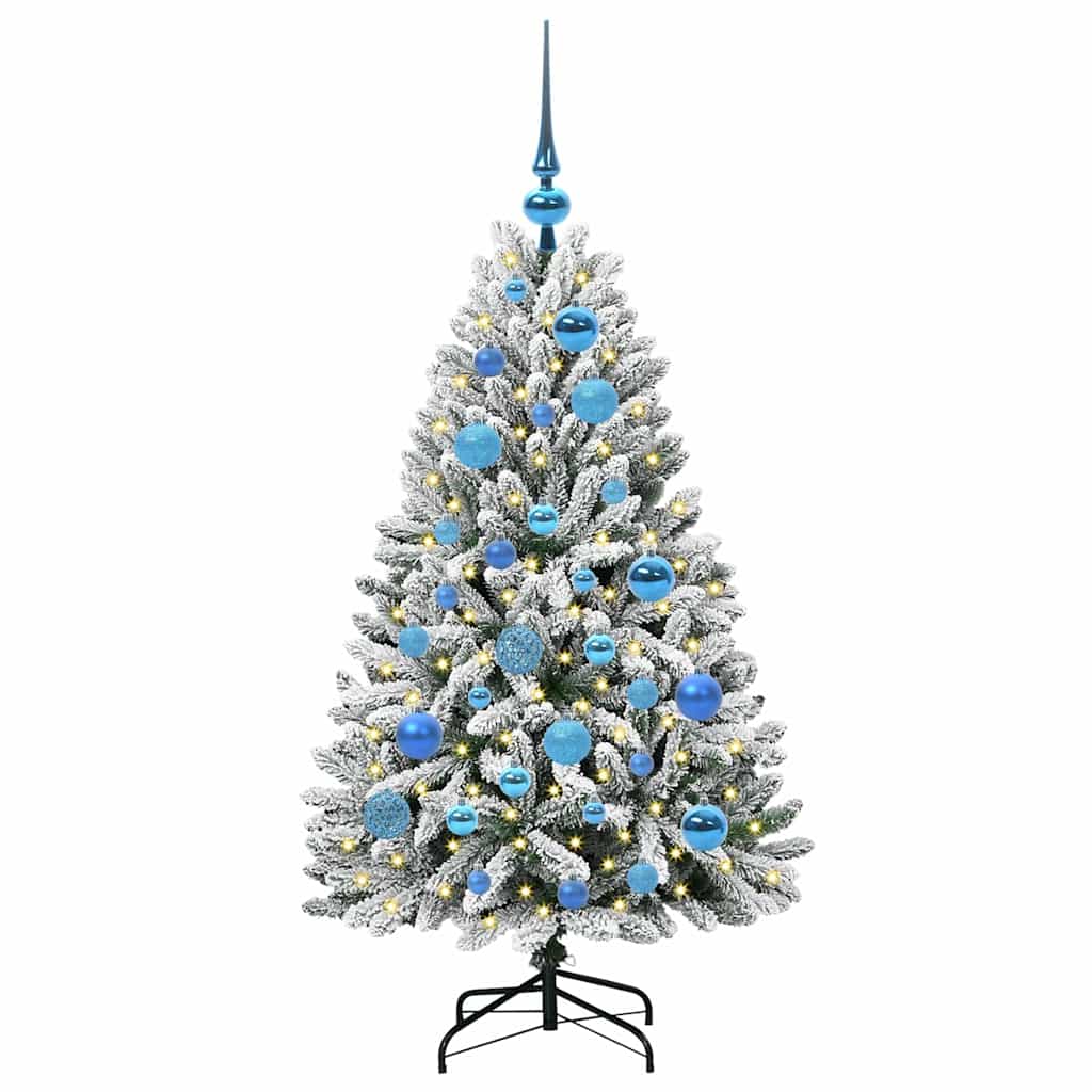 Kunstkerstboom met 150 LED Groen en Wit 120 cm PVC en Metaal is nu te koop bij PeponiXL, paradijselijk wonen!