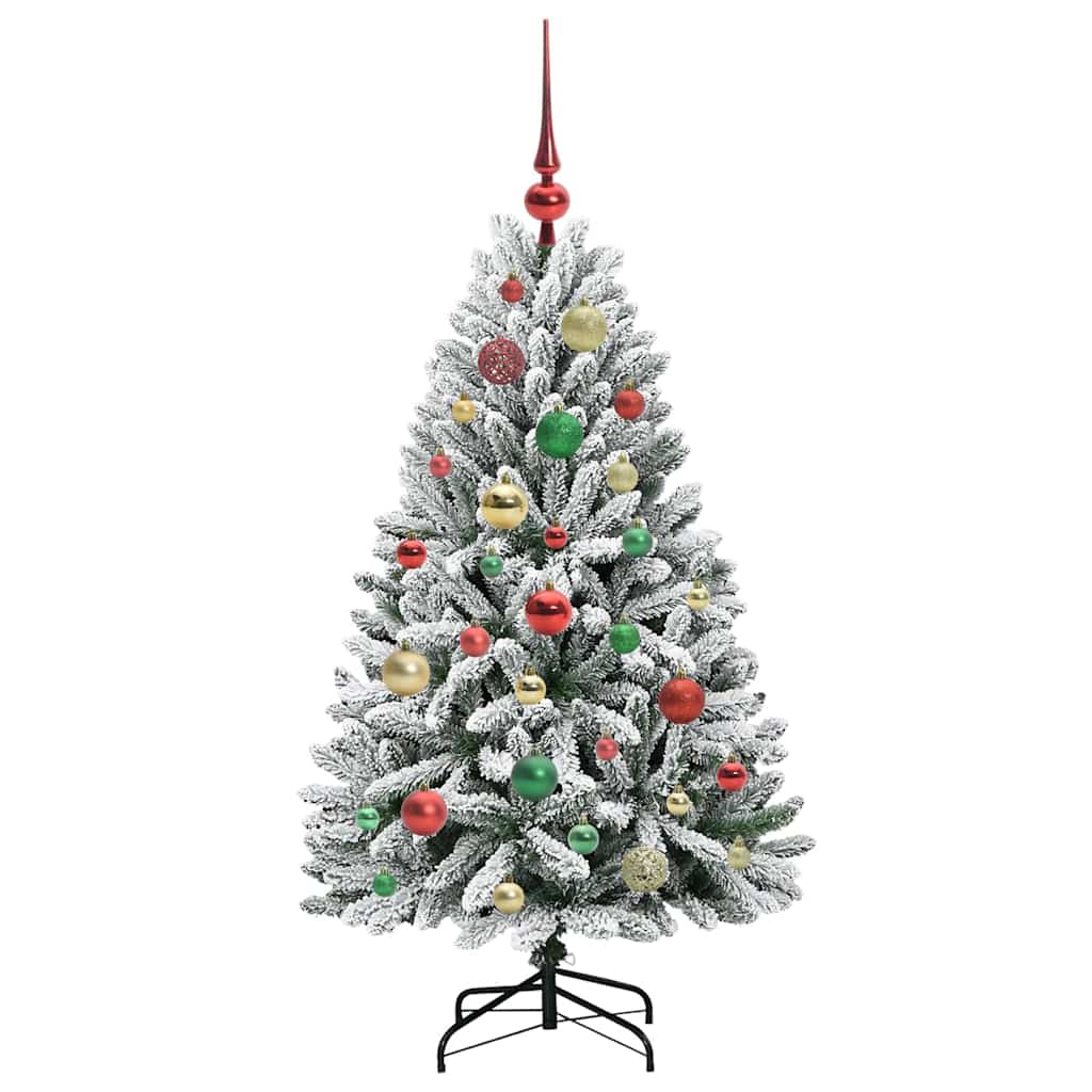 Kunstkerstboom met 150 LED Groen en Wit 120 cm PVC en Metaal is nu te koop bij PeponiXL, paradijselijk wonen!