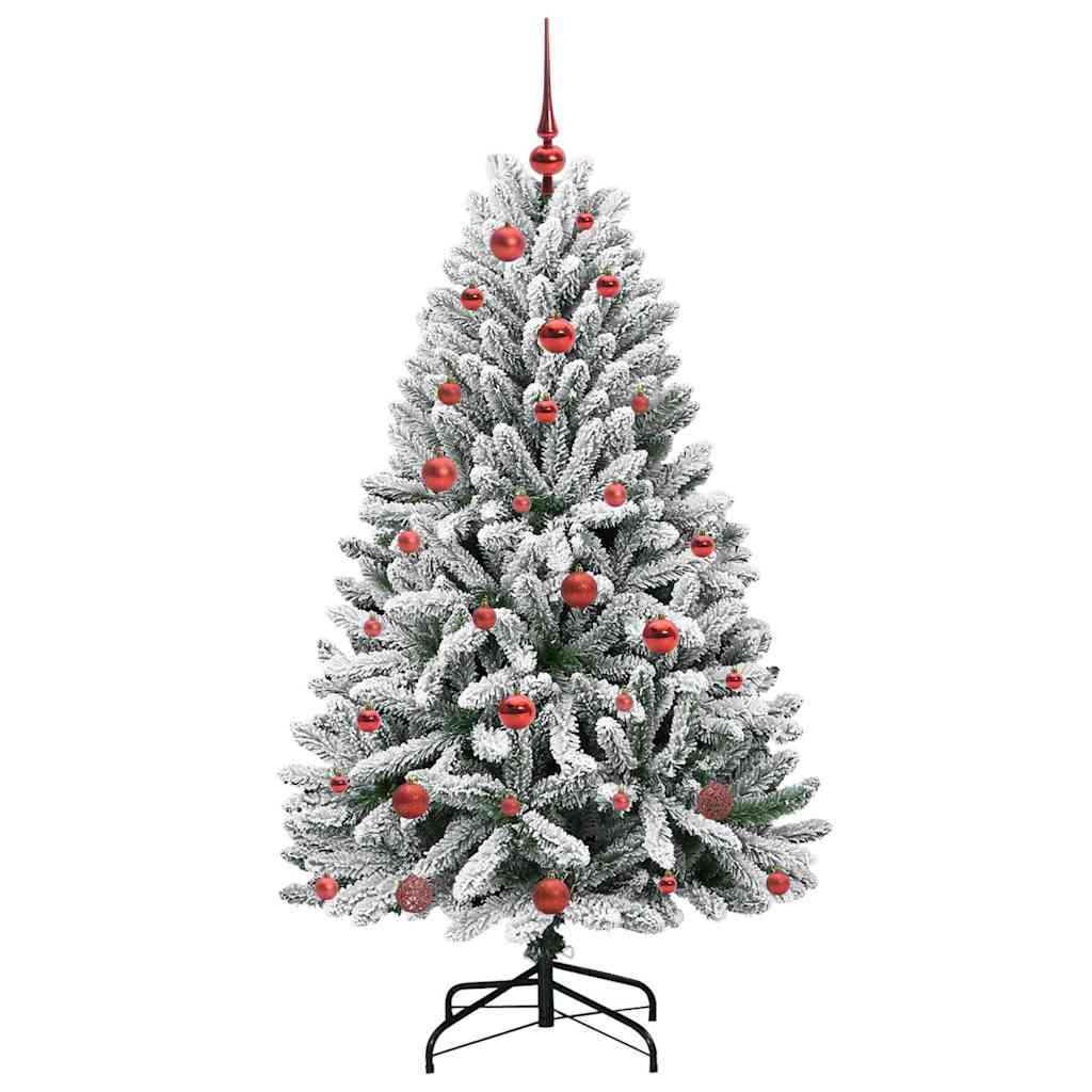 Kunstkerstboom met 150 LED Groen en Wit 150 cm PVC en Metaal is nu te koop bij PeponiXL, paradijselijk wonen!