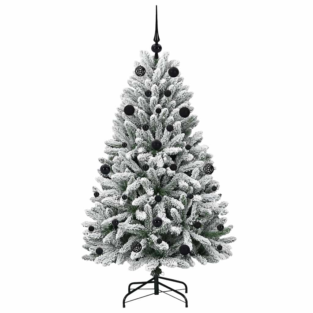 Kunstkerstboom met 150 LED Groen en Wit 150 cm PVC en Metaal is nu te koop bij PeponiXL, paradijselijk wonen!
