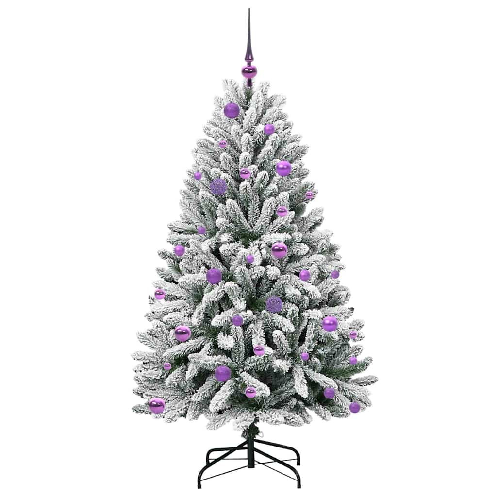 Kunstkerstboom met 150 LED Groen en Wit 150 cm PVC en Metaal is nu te koop bij PeponiXL, paradijselijk wonen!