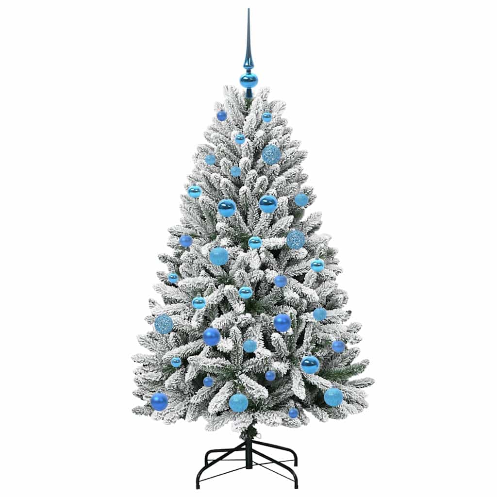 Kunstkerstboom met 150 LED Groen en Wit 150 cm PVC en Metaal is nu te koop bij PeponiXL, paradijselijk wonen!