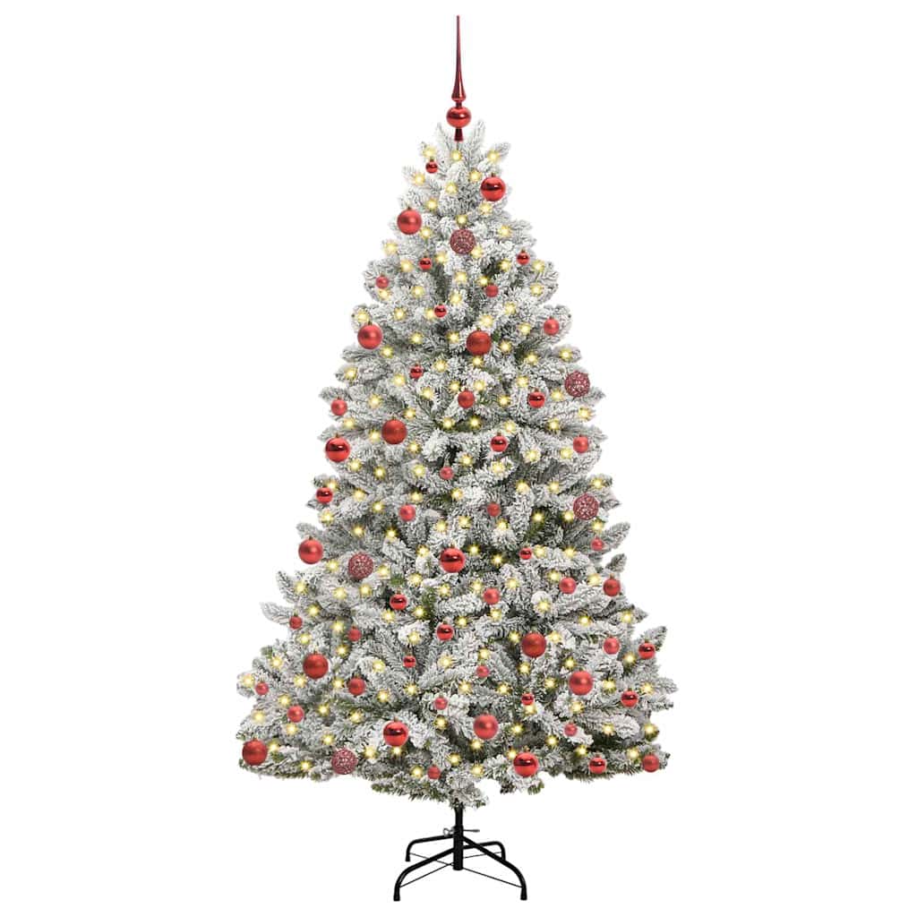 Kunstkerstboom met 300 LED Groen en Wit 180 cm PVC en Metaal is nu te koop bij PeponiXL, paradijselijk wonen!