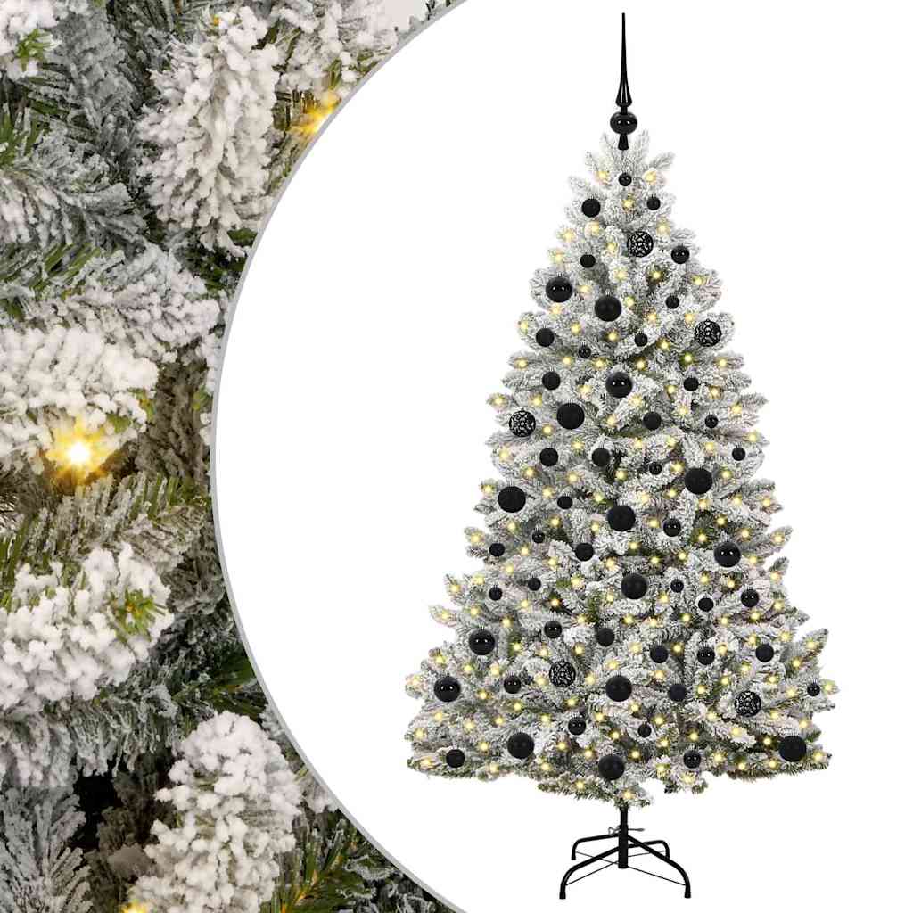 Kunstkerstboom met 300 LED Groen en Wit 180 cm PVC en Metaal is nu te koop bij PeponiXL, paradijselijk wonen!