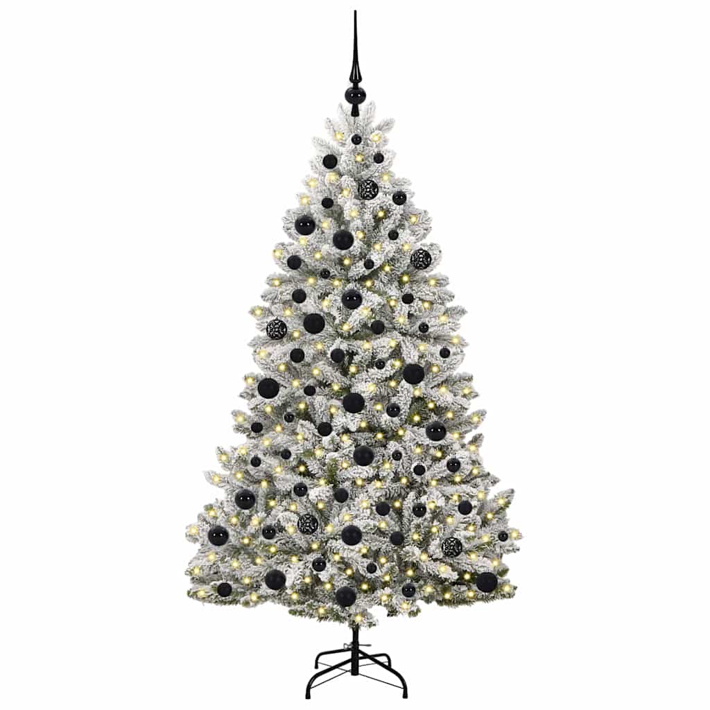 Kunstkerstboom met 300 LED Groen en Wit 180 cm PVC en Metaal is nu te koop bij PeponiXL, paradijselijk wonen!
