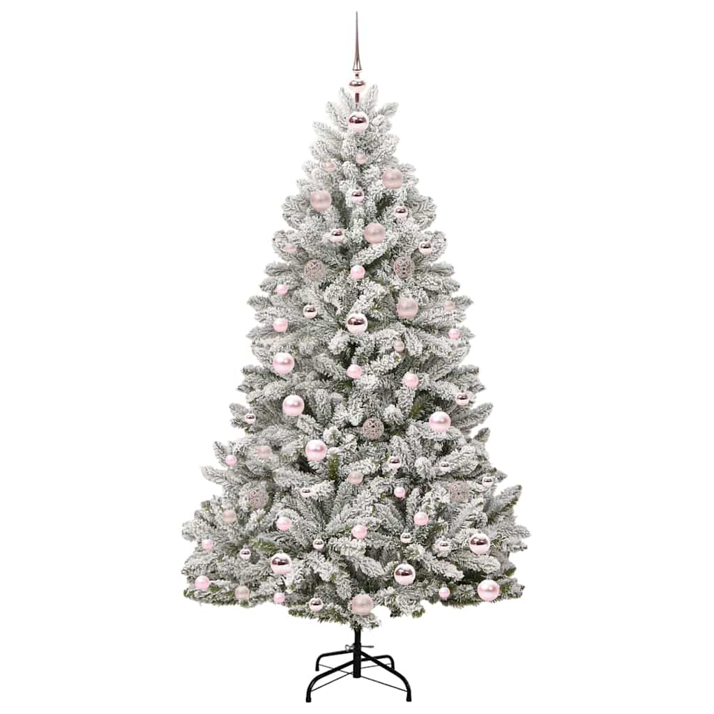 Kunstkerstboom met 300 LED Groen en Wit 180 cm PVC en Metaal is nu te koop bij PeponiXL, paradijselijk wonen!