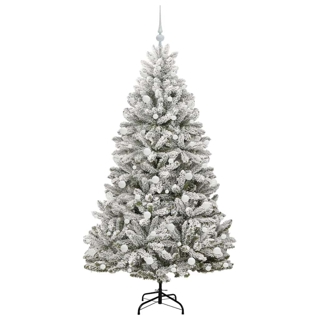Kunstkerstboom met 300 LED Groen en Wit 180 cm PVC en Metaal is nu te koop bij PeponiXL, paradijselijk wonen!