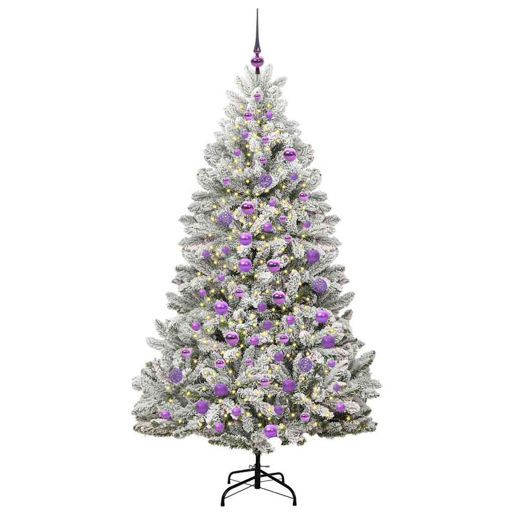 Kunstkerstboom met 300 LED Groen en Wit 180 cm PVC en Metaal is nu te koop bij PeponiXL, paradijselijk wonen!