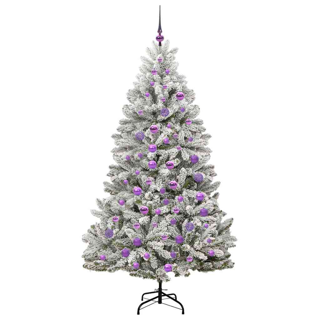 Kunstkerstboom met 300 LED Groen en Wit 180 cm PVC en Metaal is nu te koop bij PeponiXL, paradijselijk wonen!