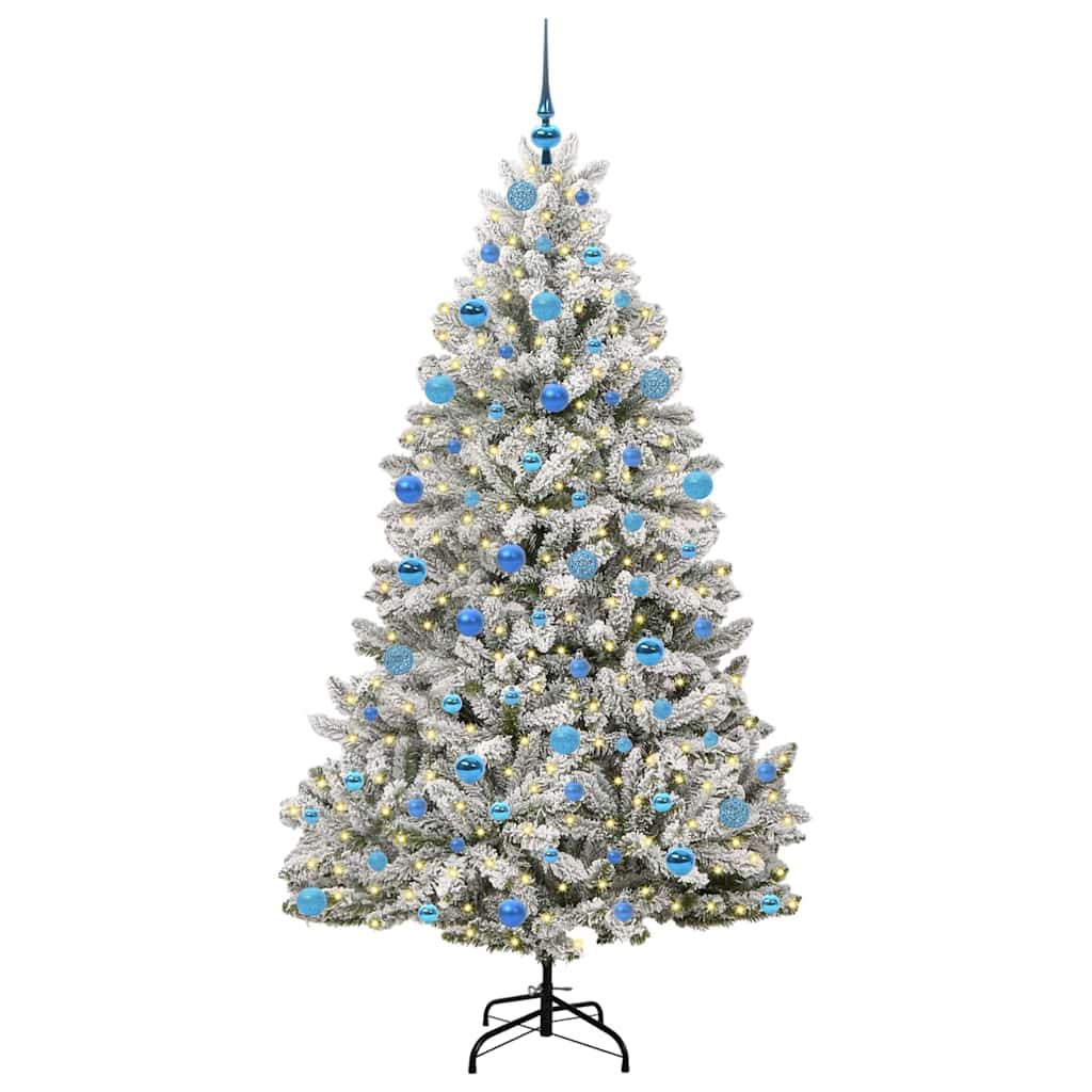 Kunstkerstboom met 300 LED Groen en Wit 180 cm PVC en Metaal is nu te koop bij PeponiXL, paradijselijk wonen!