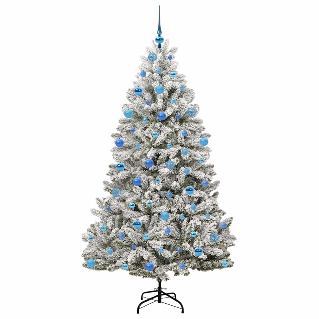 Kunstkerstboom met 300 LED Groen en Wit 180 cm PVC en Metaal is nu te koop bij PeponiXL, paradijselijk wonen!