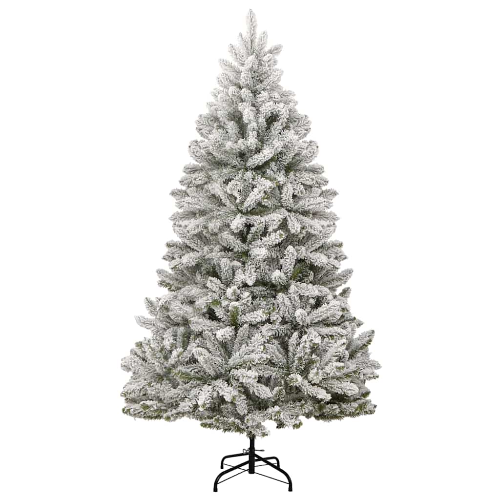 Kunstkerstboom met 300 LED Groen en Wit 210 cm PVC en Metaal is nu te koop bij PeponiXL, paradijselijk wonen!