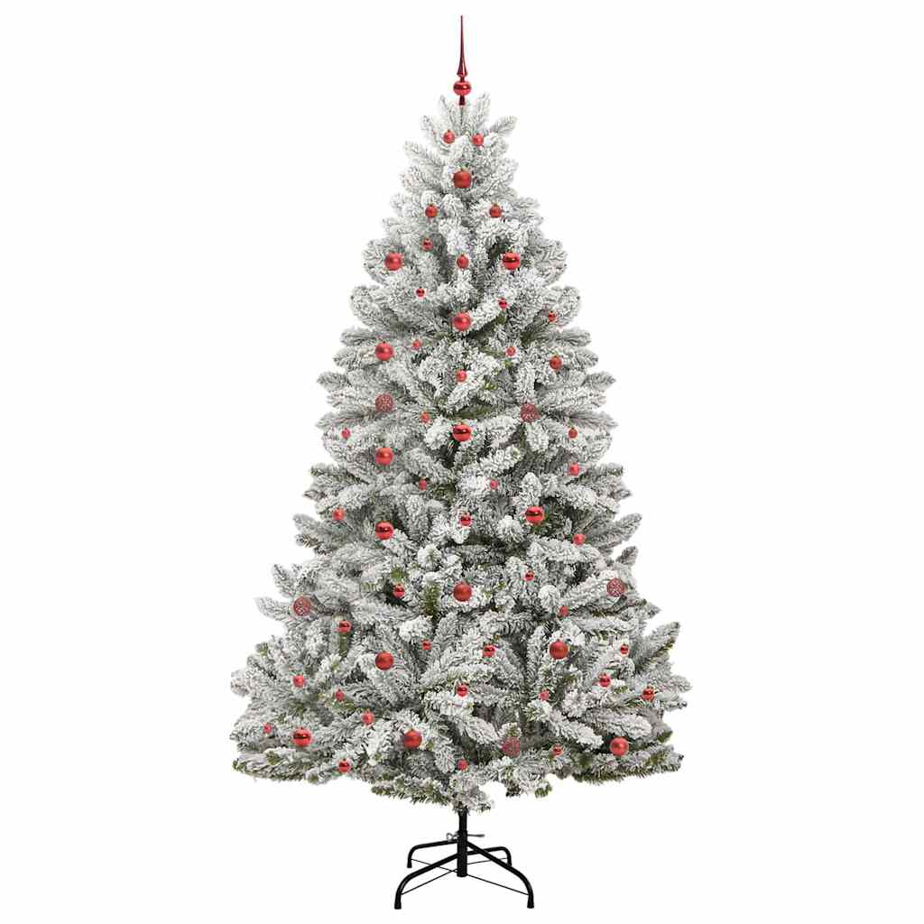 Kunstkerstboom met 300 LED Groen en Wit 240 cm PVC en Metaal is nu te koop bij PeponiXL, paradijselijk wonen!