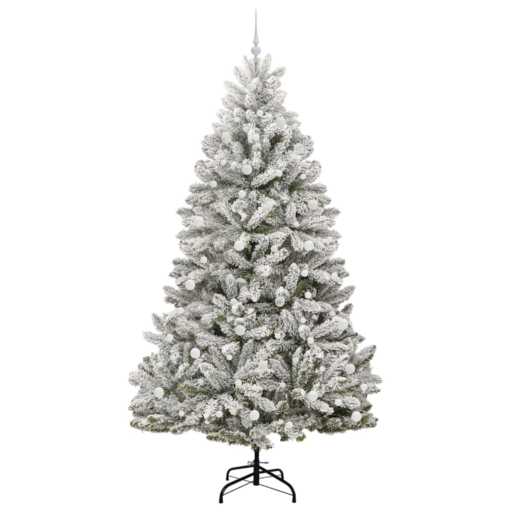 Kunstkerstboom met 300 LED Groen en Wit 240 cm PVC en Metaal is nu te koop bij PeponiXL, paradijselijk wonen!