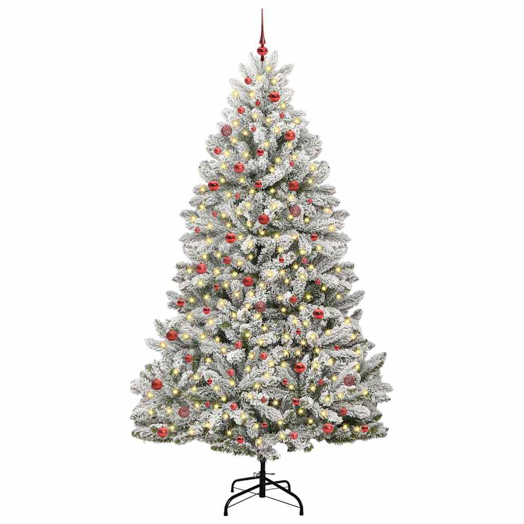 Kunstkerstboom met 300 LED Groen en Wit 270 cm PVC en Metaal is nu te koop bij PeponiXL, paradijselijk wonen!