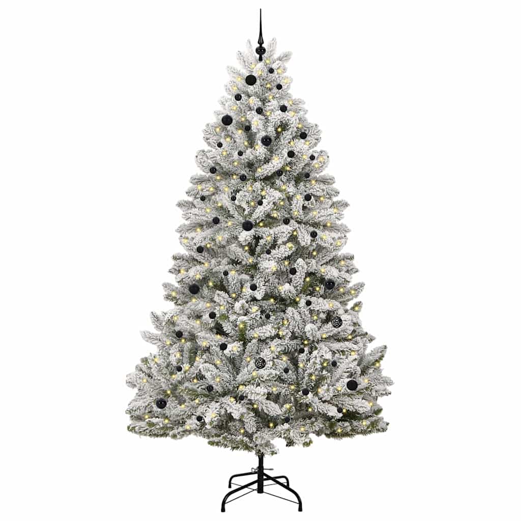 Kunstkerstboom met 300 LED Groen en Wit 270 cm PVC en Metaal is nu te koop bij PeponiXL, paradijselijk wonen!