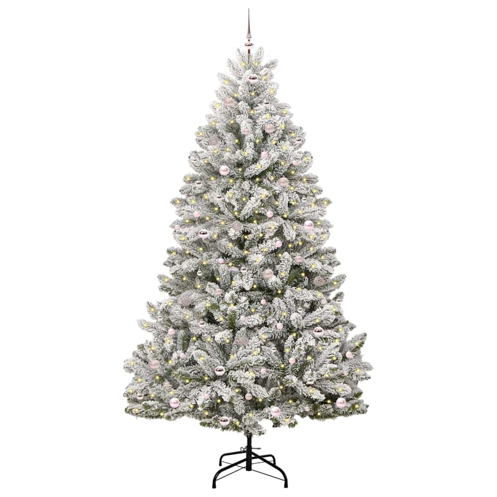Kunstkerstboom met 300 LED Groen en Wit 270 cm PVC en Metaal is nu te koop bij PeponiXL, paradijselijk wonen!