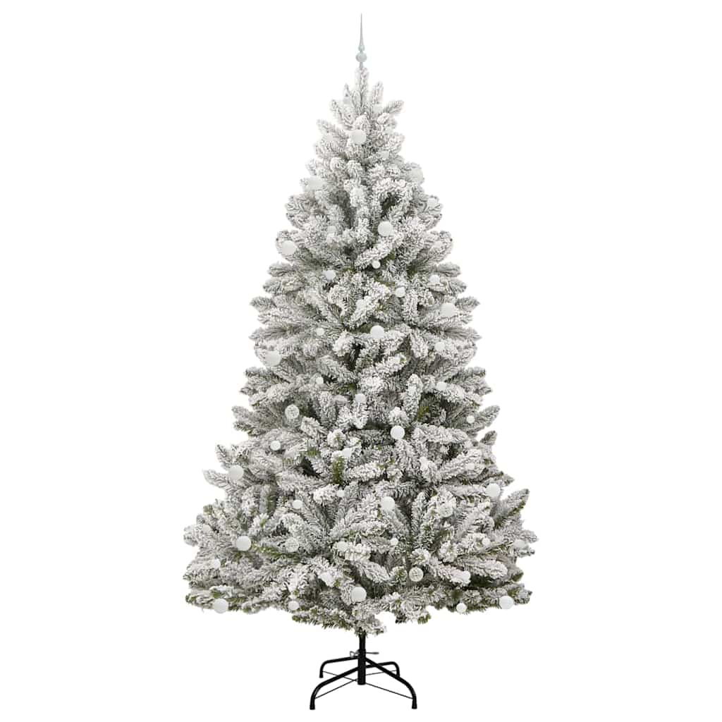 Kunstkerstboom met 300 LED Groen en Wit 270 cm PVC en Metaal is nu te koop bij PeponiXL, paradijselijk wonen!