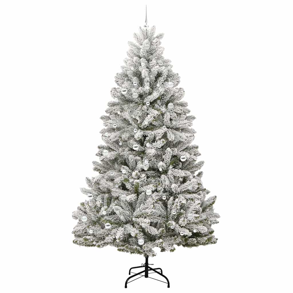 Kunstkerstboom met 300 LED Groen en Wit 270 cm PVC en Metaal is nu te koop bij PeponiXL, paradijselijk wonen!