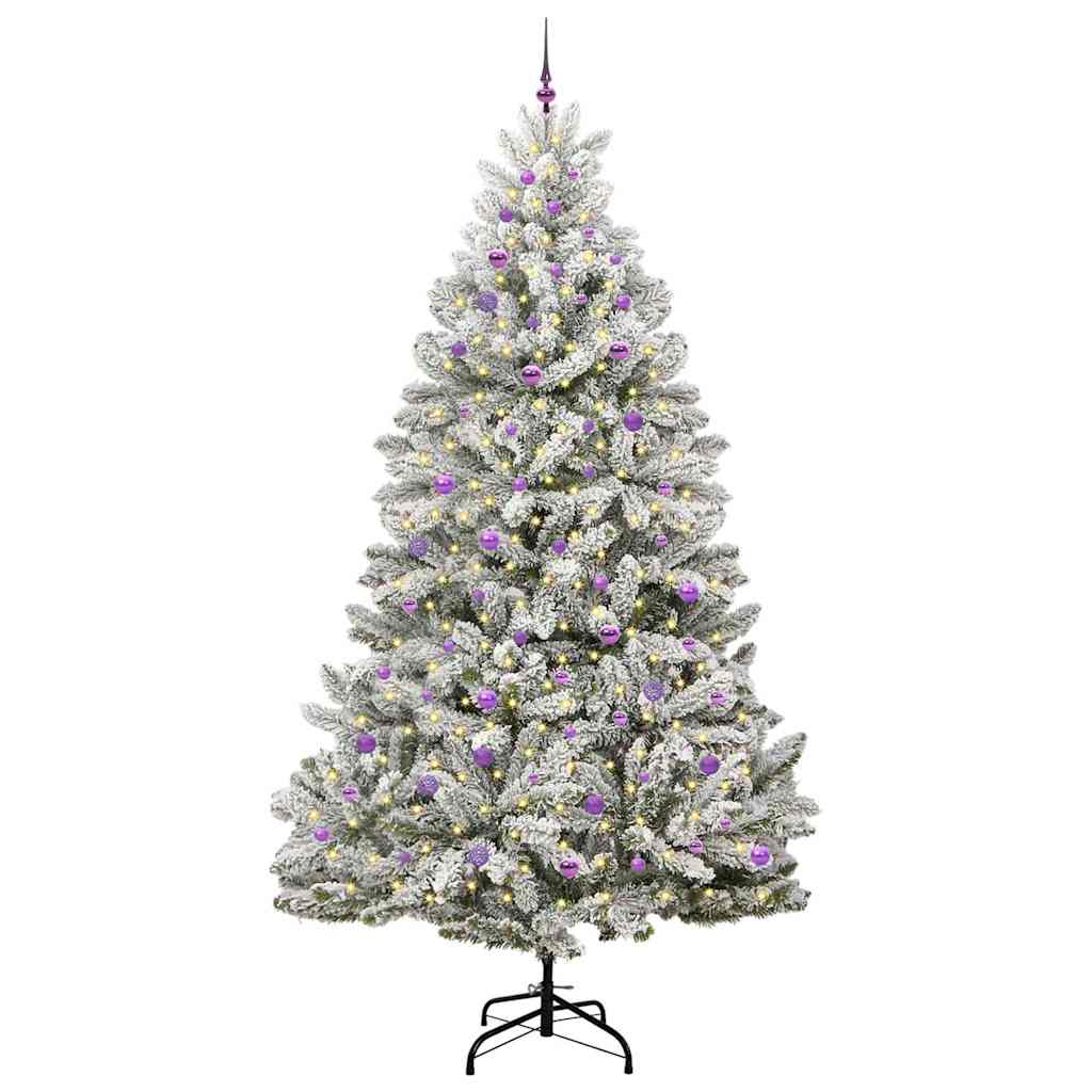 Kunstkerstboom met 300 LED Groen en Wit 270 cm PVC en Metaal is nu te koop bij PeponiXL, paradijselijk wonen!