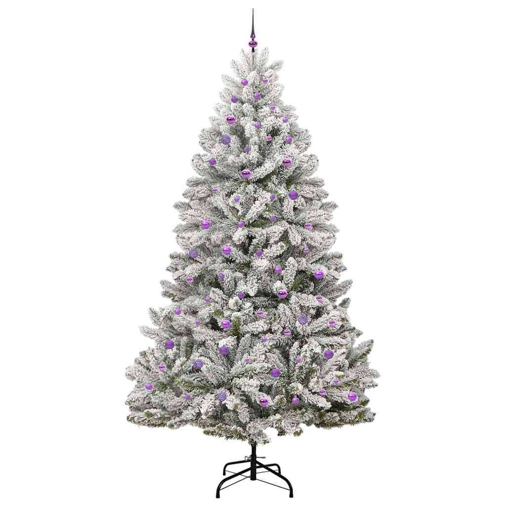 Kunstkerstboom met 300 LED Groen en Wit 270 cm PVC en Metaal is nu te koop bij PeponiXL, paradijselijk wonen!