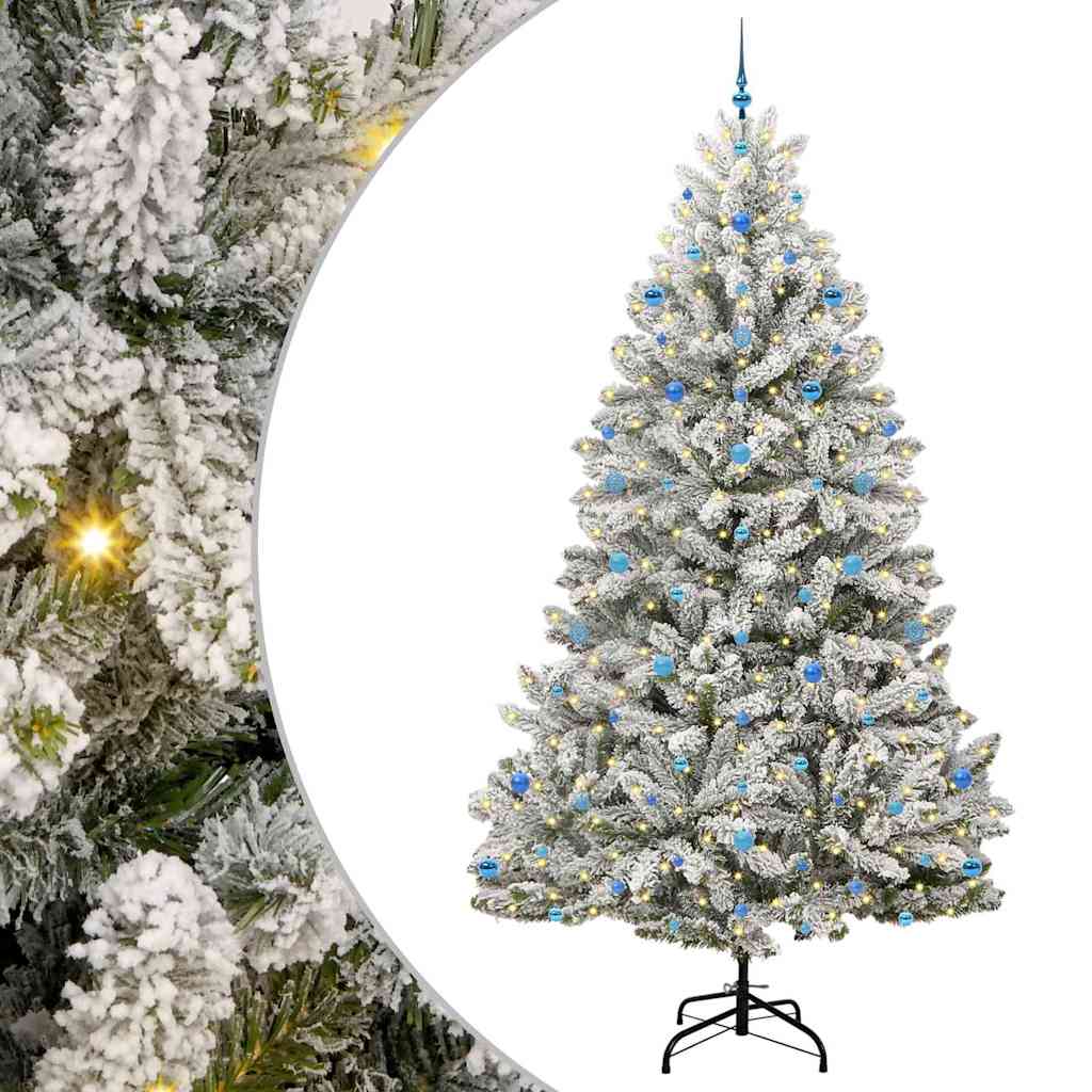 Kunstkerstboom met 300 LED Groen en Wit 270 cm PVC en Metaal is nu te koop bij PeponiXL, paradijselijk wonen!