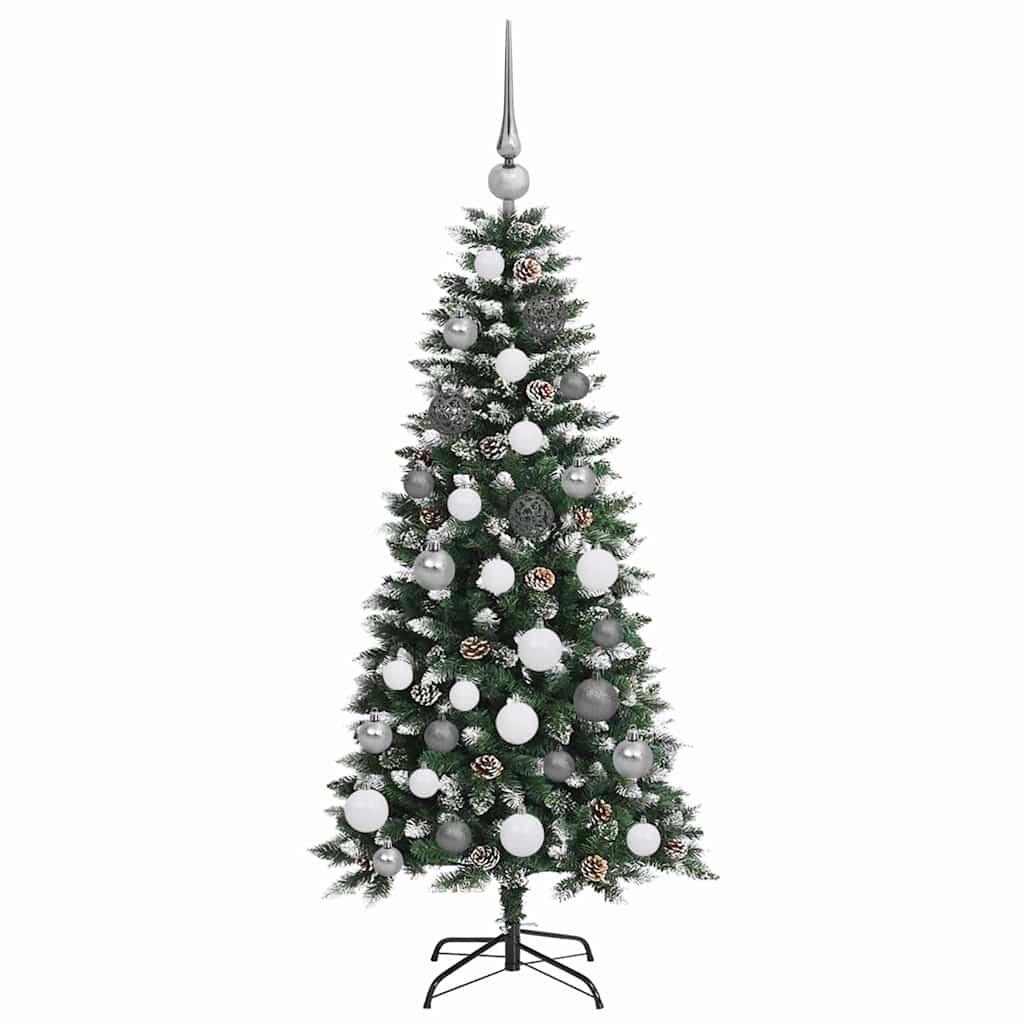 Kunstkerstboom met 150 LED Groen 120 cm PVC en Plastic en Staal is nu te koop bij PeponiXL, paradijselijk wonen!