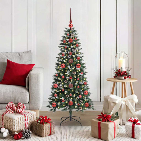 Kunstkerstboom met 150 LED Groen 120 cm PVC en Plastic en Staal is nu te koop bij PeponiXL, paradijselijk wonen!