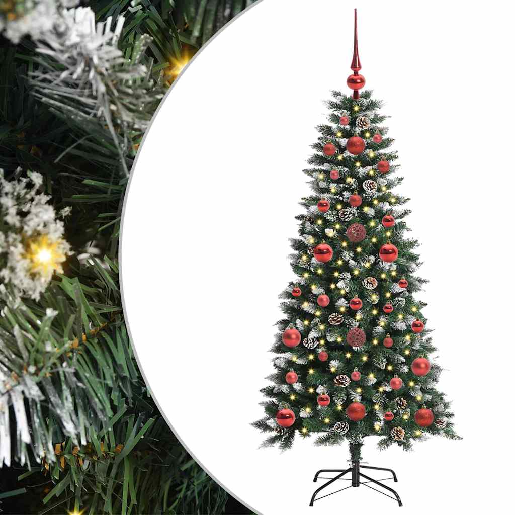 Kunstkerstboom met 150 LED Groen 120 cm PVC en Plastic en Staal is nu te koop bij PeponiXL, paradijselijk wonen!