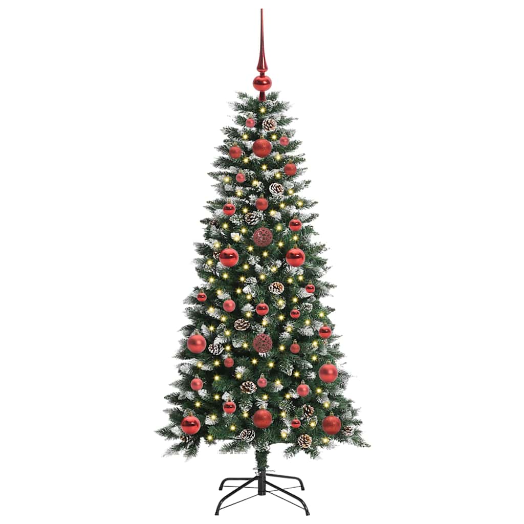 Kunstkerstboom met 150 LED Groen 120 cm PVC en Plastic en Staal is nu te koop bij PeponiXL, paradijselijk wonen!