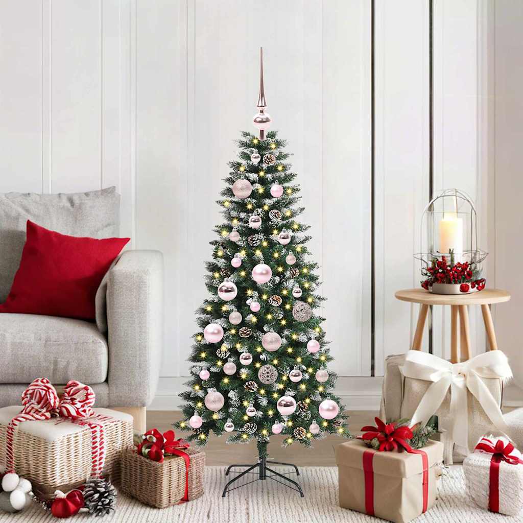 Kunstkerstboom met 150 LED Groen 120 cm PVC en Plastic en Staal is nu te koop bij PeponiXL, paradijselijk wonen!