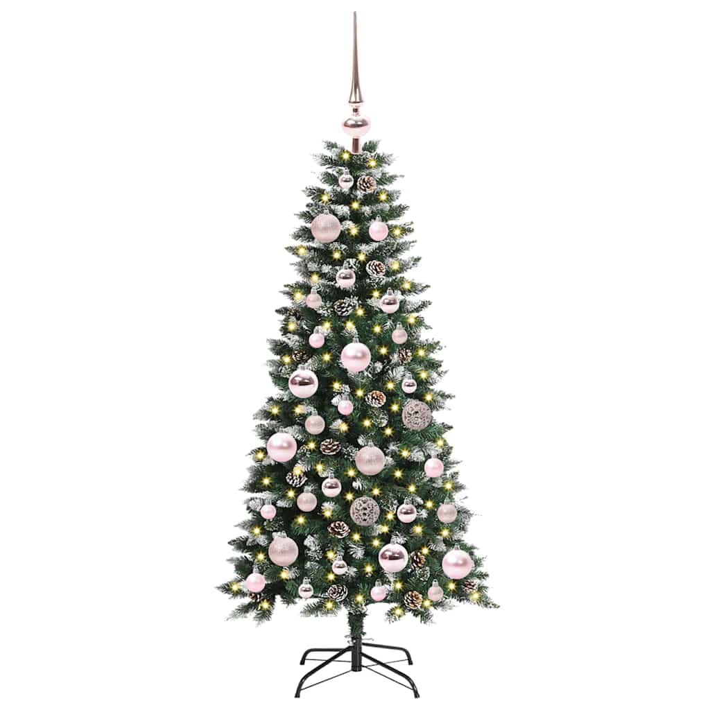 Kunstkerstboom met 150 LED Groen 120 cm PVC en Plastic en Staal is nu te koop bij PeponiXL, paradijselijk wonen!