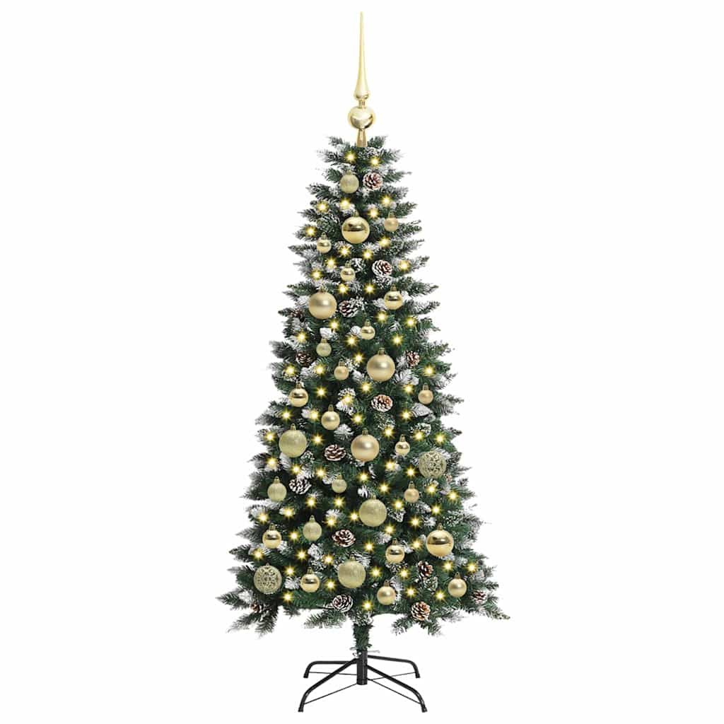 Kunstkerstboom met 150 LED Groen 120 cm PVC en Plastic en Staal is nu te koop bij PeponiXL, paradijselijk wonen!