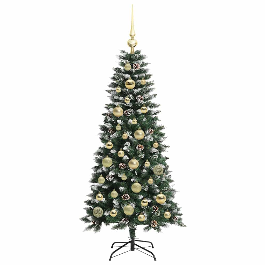 Kunstkerstboom met 150 LED Groen 120 cm PVC en Plastic en Staal is nu te koop bij PeponiXL, paradijselijk wonen!