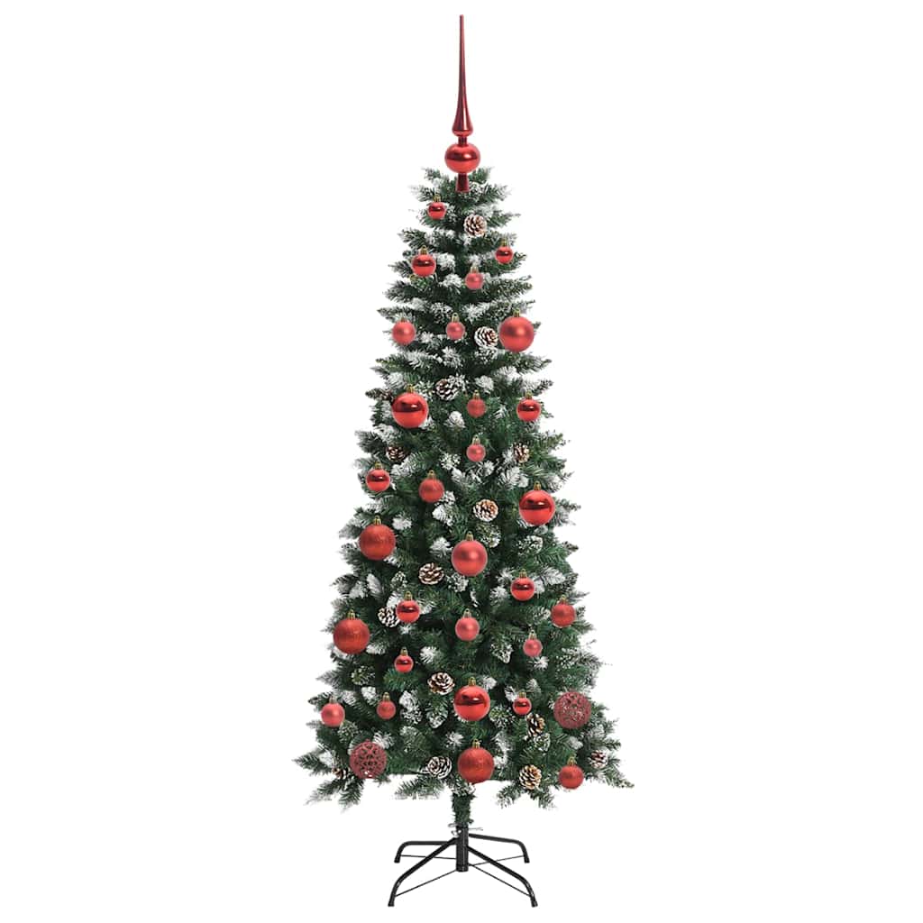 Kunstkerstboom met 150 LED Groen 150 cm PVC en Plastic en Staal is nu te koop bij PeponiXL, paradijselijk wonen!