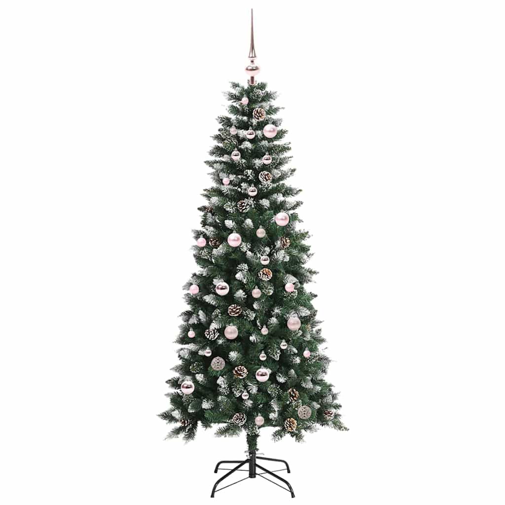 Kunstkerstboom met 150 LED Groen 150 cm PVC en Plastic en Staal is nu te koop bij PeponiXL, paradijselijk wonen!