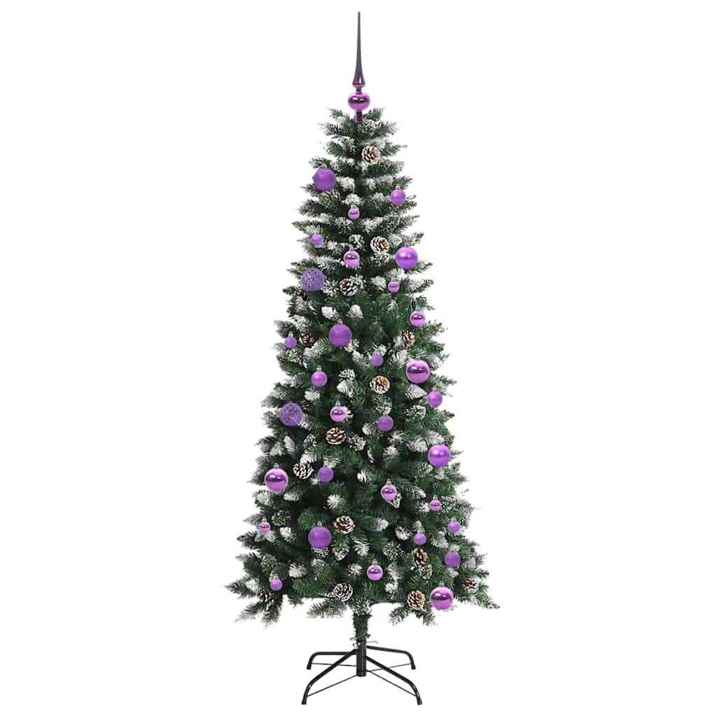 Kunstkerstboom met 150 LED Groen 150 cm PVC en Plastic en Staal is nu te koop bij PeponiXL, paradijselijk wonen!
