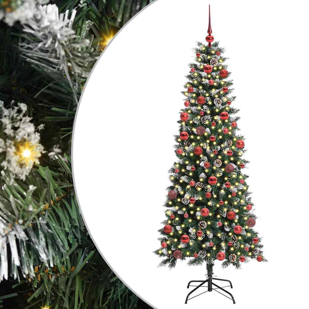 Kunstkerstboom met 300 LED Groen 180 cm PVC en Plastic en Staal is nu te koop bij PeponiXL, paradijselijk wonen!